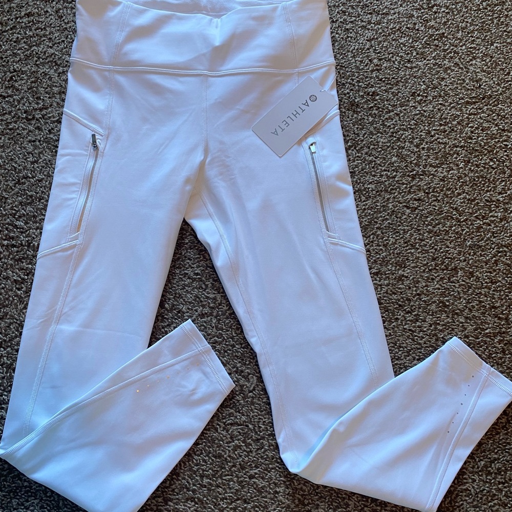NWT Athleta Bright White Rainier Tight - M